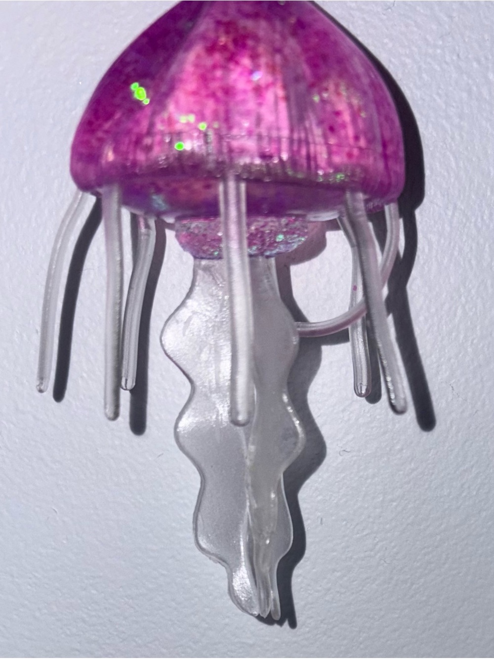NEW!! Purple Glitter Jellyfish Squishy Stress Reliever Toy
